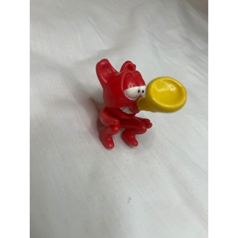 Burger King Vintage Toy Bonkers Toots Red Devil Yellow Horn Nose Figure‎